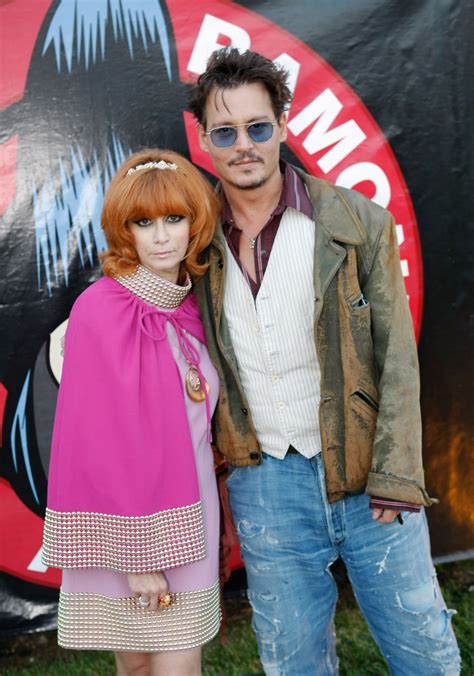 Actor Johnny Depp L And Musician Steve Jones R Of The