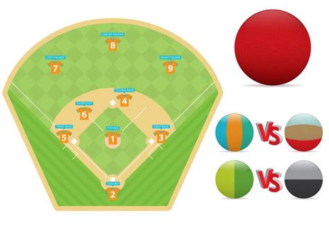 Campo Y Bolas De Kickball 103948 Vector En Vecteezy