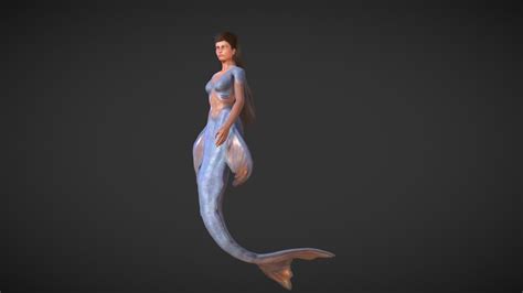 Rigged Mermaid Buy Royalty Free D Model By Pbr D C Fa