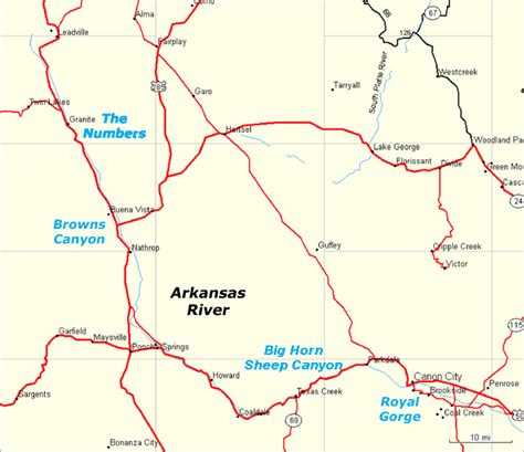 34 Arkansas River Rafting Map Maps Database Source