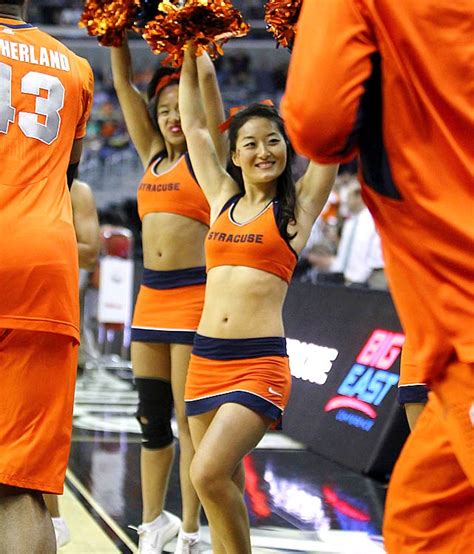 Nfl And College Cheerleaders Photos Syracuse Cheerleaders Make Orange Sexy