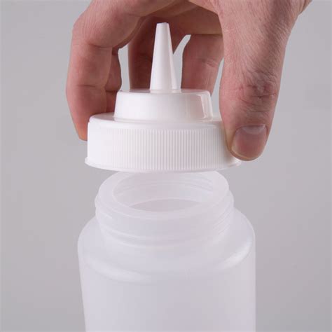 32 Oz Squeeze Bottle Clear Wide Mouth 6pack