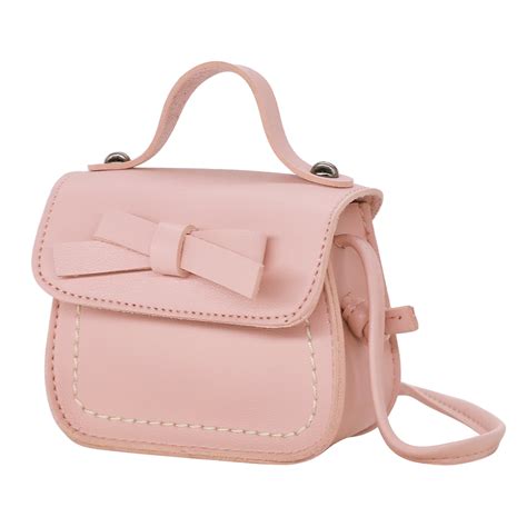 Hde Small Fashion Purse For Little Girls Light Pink Toddler Kids Bag