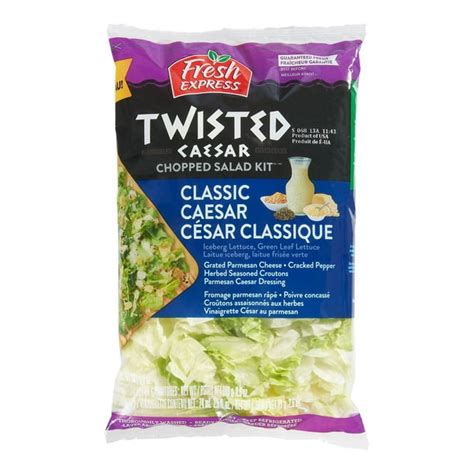 Fresh Express Twisted Caesar Classic Caesar Chopped Salad Kit 266 G Walmart Ca