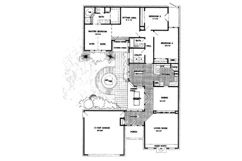 European Style House Plan 3 Beds 2 Baths 2218 Sqft Plan 410 381
