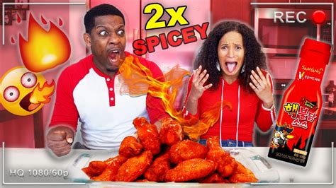 2x Spicey HOT Chicken Wing Challenge Muckbang INTENSE YouTube