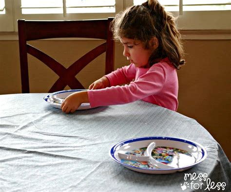 As i shared recently, our intention is to get our children involved with a more regular schedule of at ages two (nearly three!) and seven one chore that both girls are able to help with is setting the table for the evening meal. Practicing Independence Skills - Get Ready for K Through ...