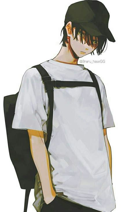 An Anime Character Wearing A White Shirt And Black Suspenders With His
