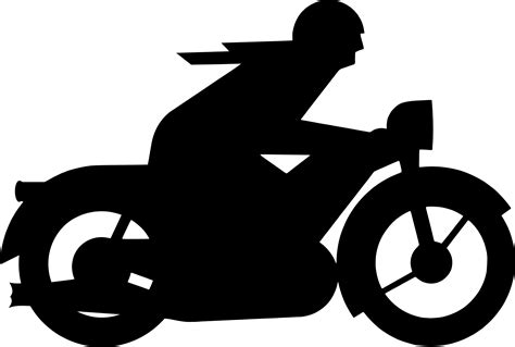 Motorcycle Clipart Black And White In Black White Vehicles 50 Cliparts