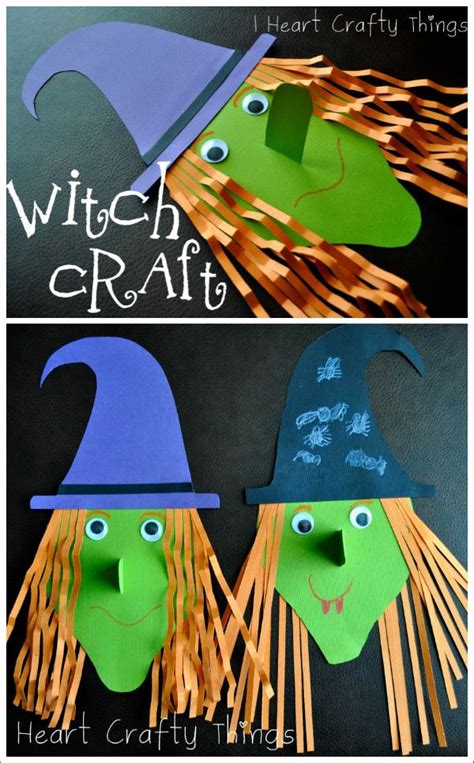 Witch Craft Halloween Crafts For Kids Halloween Arts And Crafts