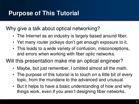 Everything You Always Wanted To Know About Optical Networking