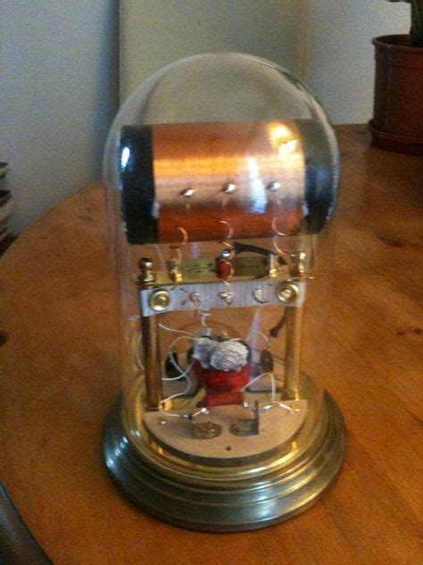 Astonishing Crystal Radio Built Inside A Bell Jar With Galena Rock Set