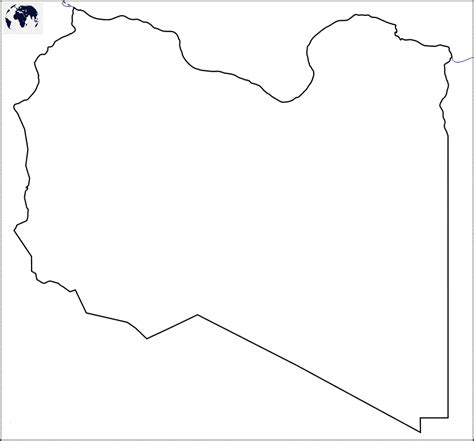 Printable Blank Libya Map With Outline Transparent Map Printable Maps