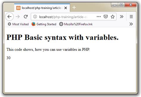Php Basics And Code Example Syntax Of It Embed In Html