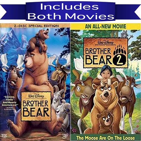 Disneys Brother Bear 1and2 Dvd Set Includes Both Movies Pristine Sales