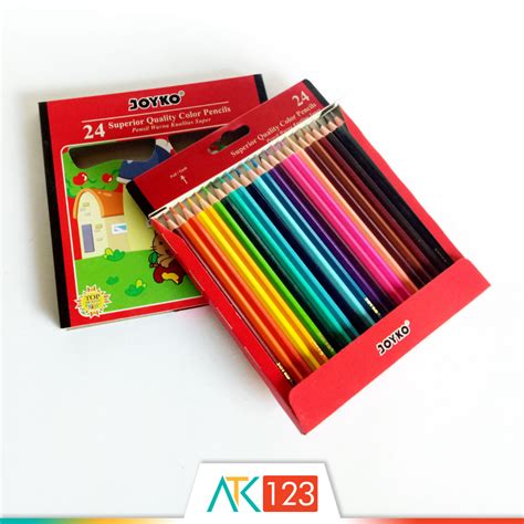 Pensil Warna Joyko 24 Superior Quality Color Pencils Cp 24pb Lazada