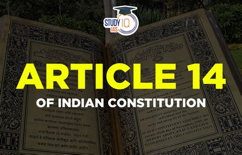 Article 14 Of Indian Constitution Equality Before Law Explanation