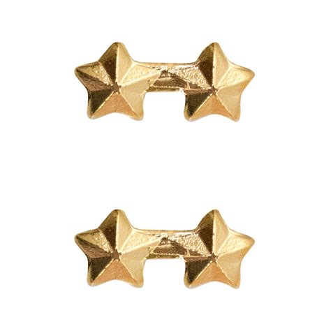 Ribbon Attachments Two Stars Mounted On A Bar Gold Vanguard Industries