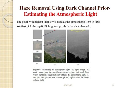 Ppt Single Image Haze Removal Using Dark Channel Prior Powerpoint
