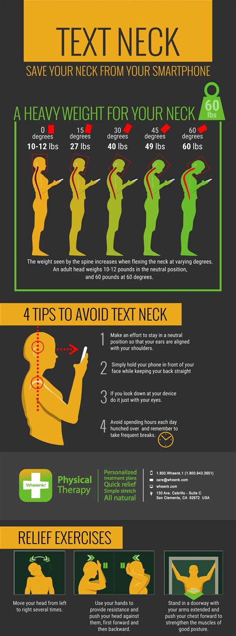 Pain Relief Text Neck Is The Term Used To Describe The Neck Pain And