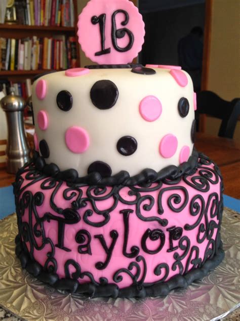 Write their name on this birthday cake & download it by clicking download 16th birthday cake. Learning To Fly Cakes and Pastries: Taylor's 16th Birthday ...