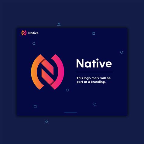 Native Logo Design N Letter Logo Behance