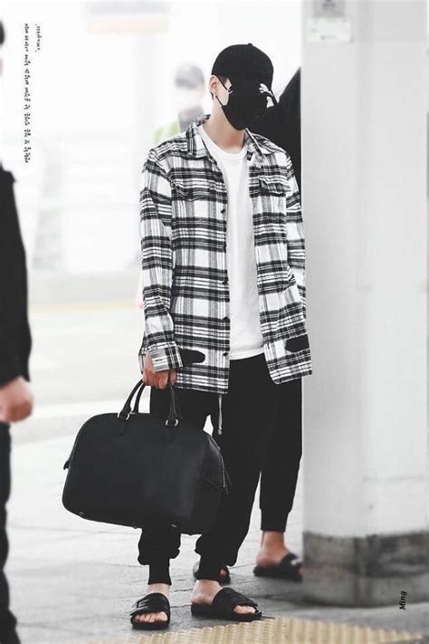 Netizens Are In Love With The Airport Fashion Styles Of Btss Suga