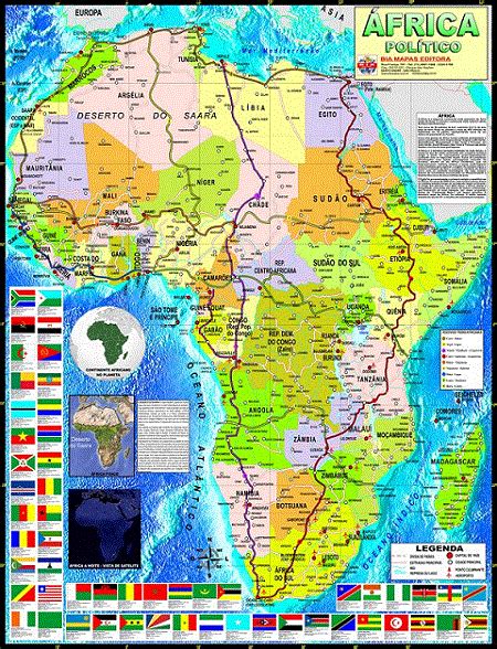 Mapa África Político Lojaapoio