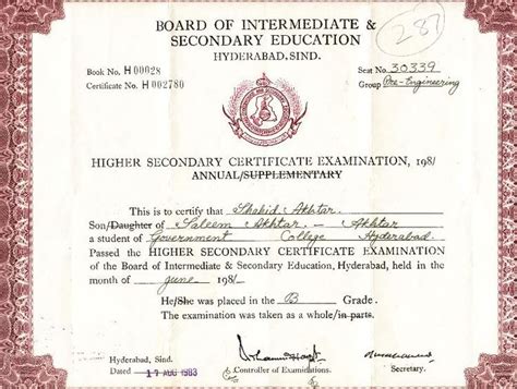 Xii 750×566 Secondary Education Education Certificate