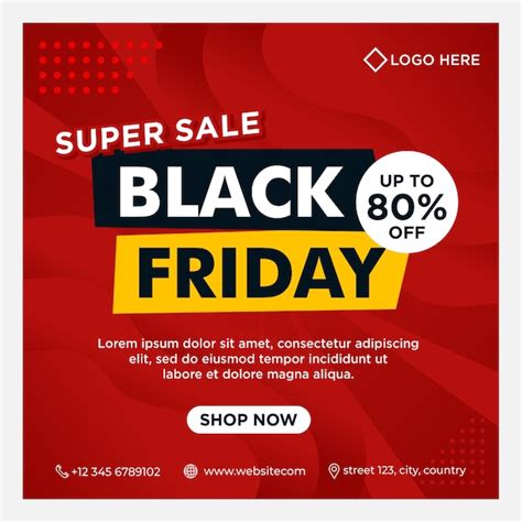 Premium Vector Black Friday Event Banners Social Media Post And