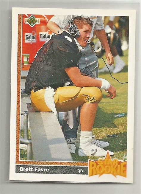 Brett Favre 1991 Upper Deck Rookie Rc 13 Falcons Packers S