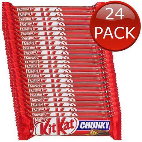 24 X Nestle Kit Kat Chunky Chocolate Wafer Choco Confectionery Snack