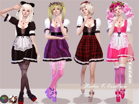 Maid Dress Mirandastandalone 30 Colors New Mesh By Me Work For