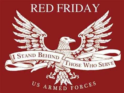 Red Friday - Share if you support the men and women of the ... #red friday #remember everyone deployed #us army #us navy #us air force #us marines #us coast gurard #support our troops.