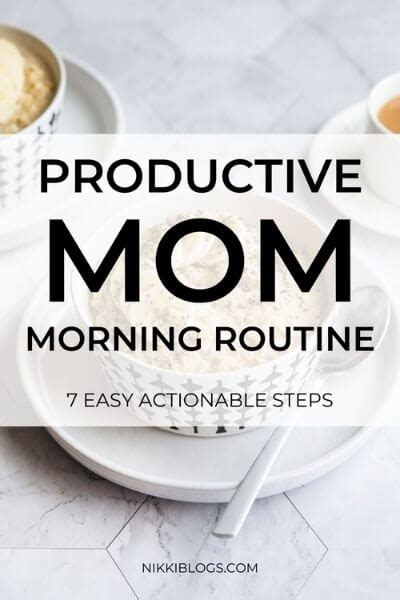 7 Best Habits For A Productive Mom Morning Routine
