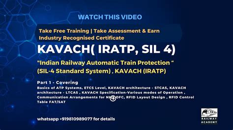 Day 1 Kavach Indian Railways Automatic Train Protection System Overview