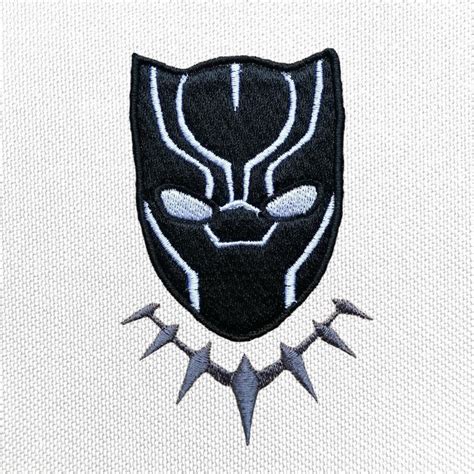 Black Panther Machine Embroidery Design Super Hero Marvel Etsy