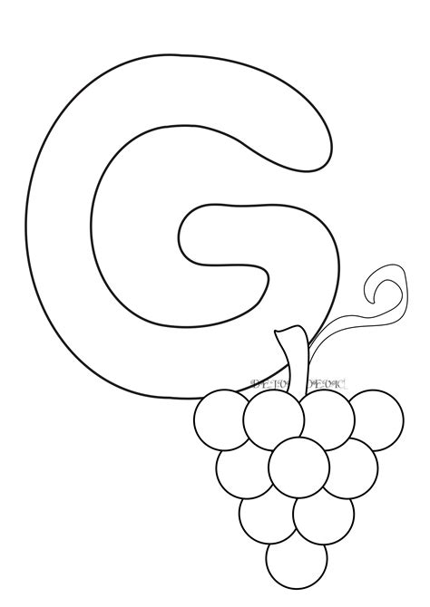 Letter G Coloring Page Coloring Pages For Kids
