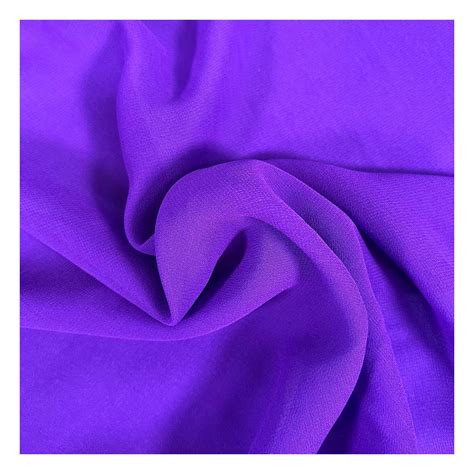 Purple Crepe Georgette Fabric By The Metre Hobbycraft