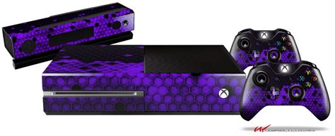 Xbox One Original Console And Controller Skins Bundle Hex Purple