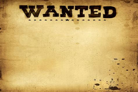Wanted Poster | Poster template, Poster template free