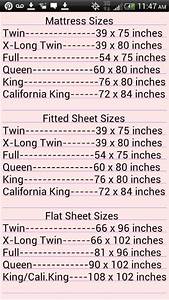 Handy Mattress Sheet Size Chart Twin Beds Pinterest