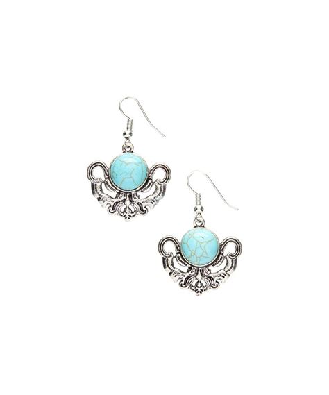 Look What I Found On Zulily Silvertone Turquoise Round Drop