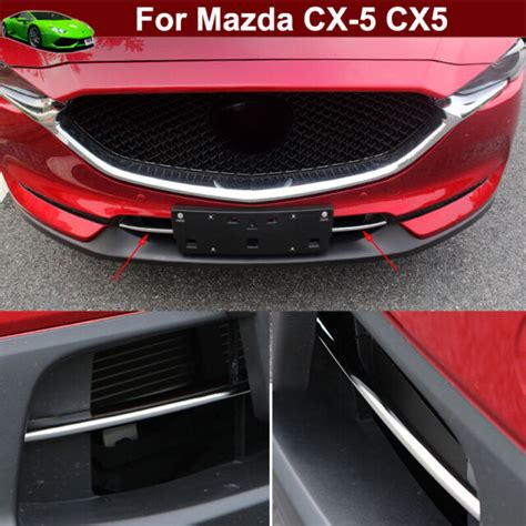 2pcs Front Bumper Grill Grille Cover Molding Trim For Mazda Cx5 Cx 5