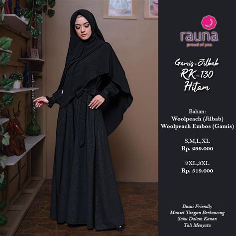 Koleksi Gamis Muslimah Rauna Terbaru Rk 130131