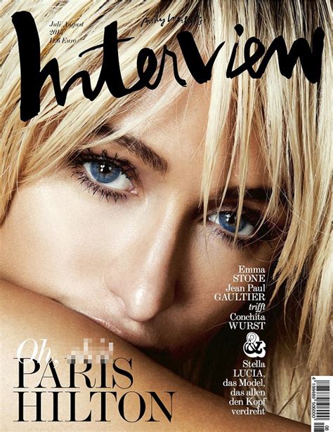 Paris Hilton Lands On The Cover Of German Interview Magazine Daily