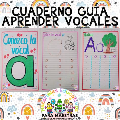 Cuaderno De Guía Para Vocales Materiales Educativos Para Maestras