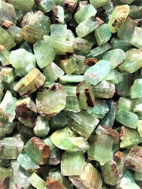 Green Calcite Rough Cowee Mtn Wholesale