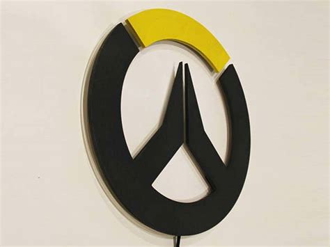 Handmade Overwatch Wall Mounted Rgb Led Light Gadgetsin