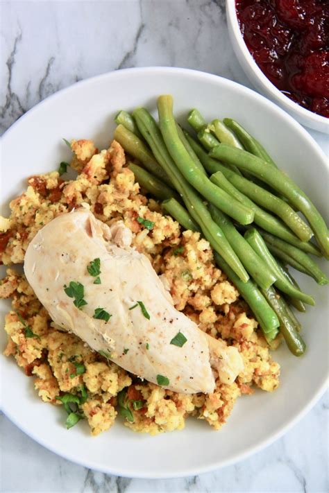 Press the edges of the chicken together to seal the pocket. Instant Pot Chicken and Stuffing